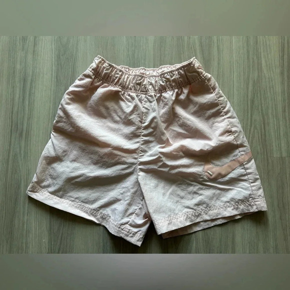 Nike Pants - Nike Swoosh Woven Loose‎ Fit High Rise Easy Shorts Pink Women's size XS